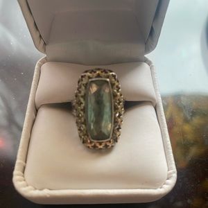 Silver 925 ring custom made lucky clover 4 leaves style .size 6